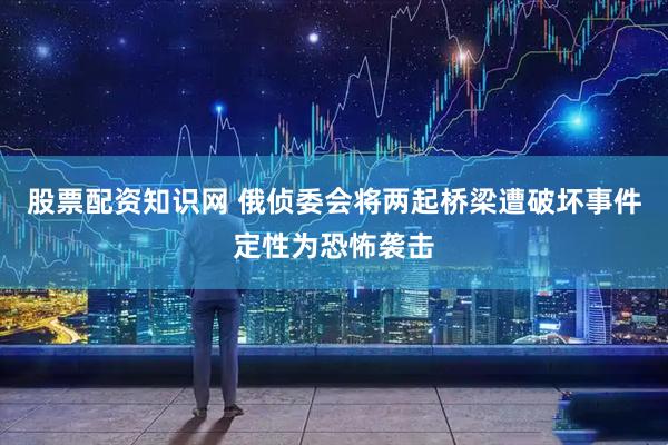 股票配资知识网 俄侦委会将两起桥梁遭破坏事件定性为恐怖袭击